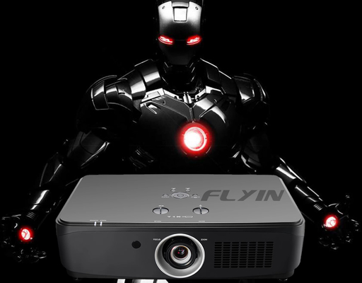 বহিরঙ্গন শিক্ষা FLYIN 7100Lumens 3LCD 4K লেজার প্রজেক্টর উচ্চ রেজোলিউশন উজ্জ্বলতা এবং অন্তর্নির্মিত স্পিকার সঙ্গে