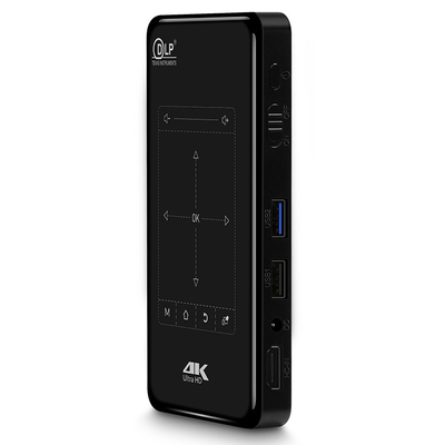 FLYIN P-09II পেশাদার 4K মিনি প্রজেক্টর DLP LED ল্যাম্প প্রজেক্টর রিমোট কন্ট্রোল স্টেরিও ওয়াইফাই-স্মার্ট হোম পোর্টেবল প্রজেক্টর