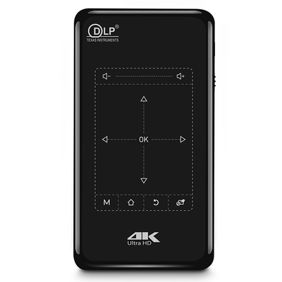 FLYIN P-09II পেশাদার 4K মিনি প্রজেক্টর DLP LED ল্যাম্প প্রজেক্টর রিমোট কন্ট্রোল স্টেরিও ওয়াইফাই-স্মার্ট হোম পোর্টেবল প্রজেক্টর