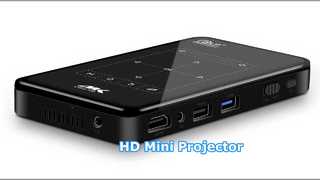 মিনি প্রজেক্টর HD 4K মিররিং DLP হোম থিয়েটার